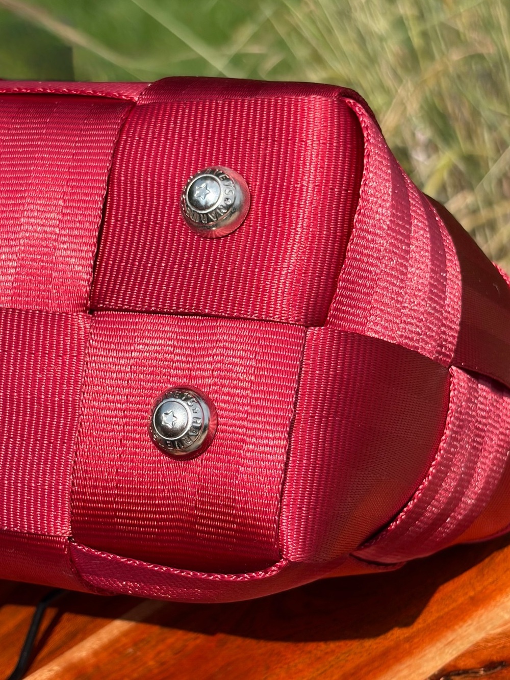 Vintage Harvey’s “The Original Detroit” Scarlet Red Baguette Shoulder Bag EUC - Picture 13 of 15